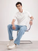 Jacquard Collar Polo T-Shirt  | Off White