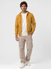Slim Fit Placement Printed Hooded Sweatshirt | Yellow
