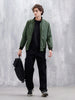Classic Zip-Up Casual Jacket For Men | Green