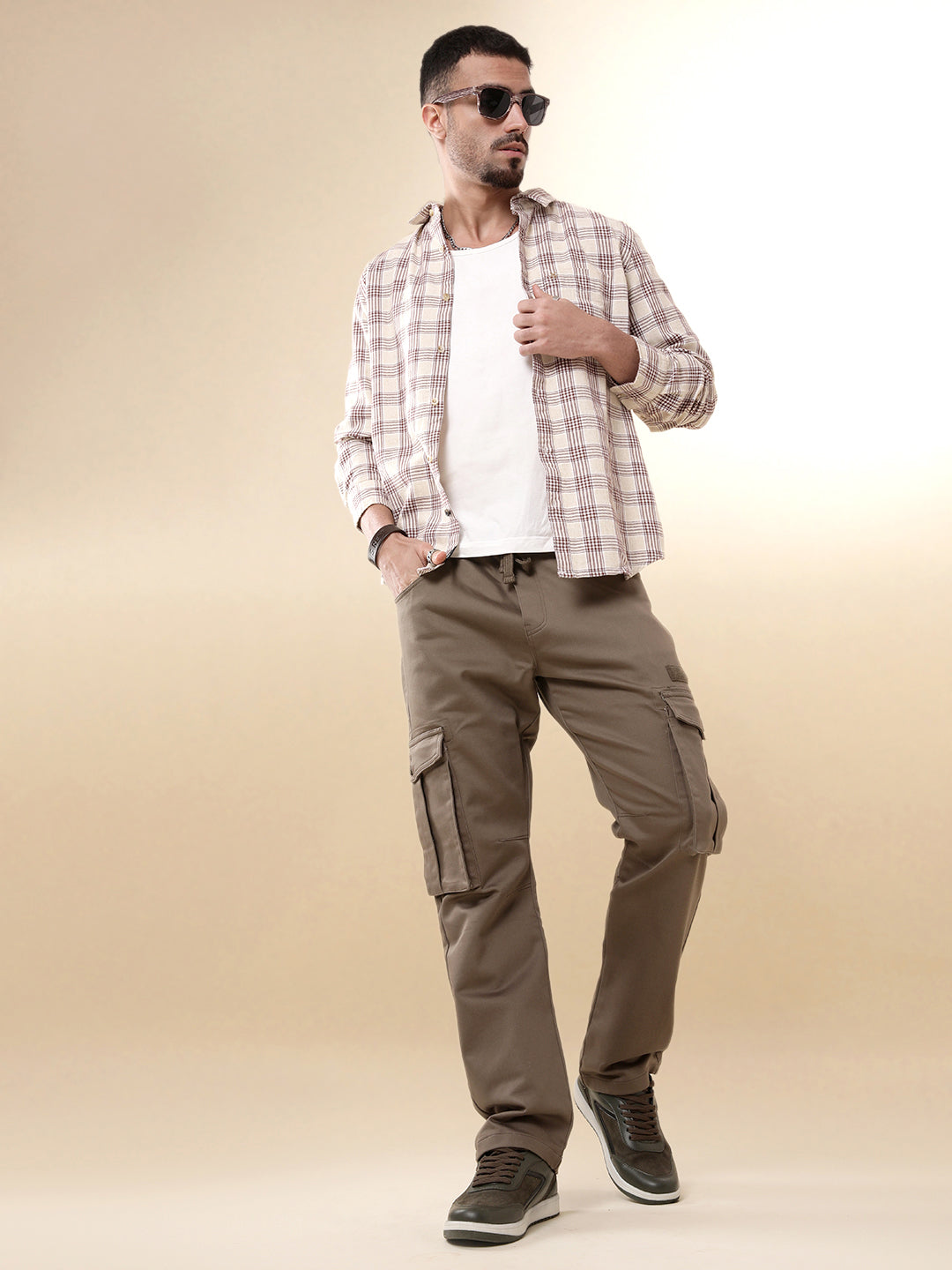 Khaki Blend Classic Cargo Jogger