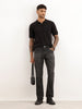 Faded Slim Fit Denim Jeans | Dark Grey