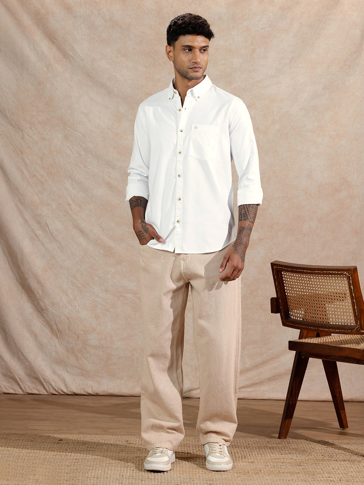 Oxford Button Down Shirt | White