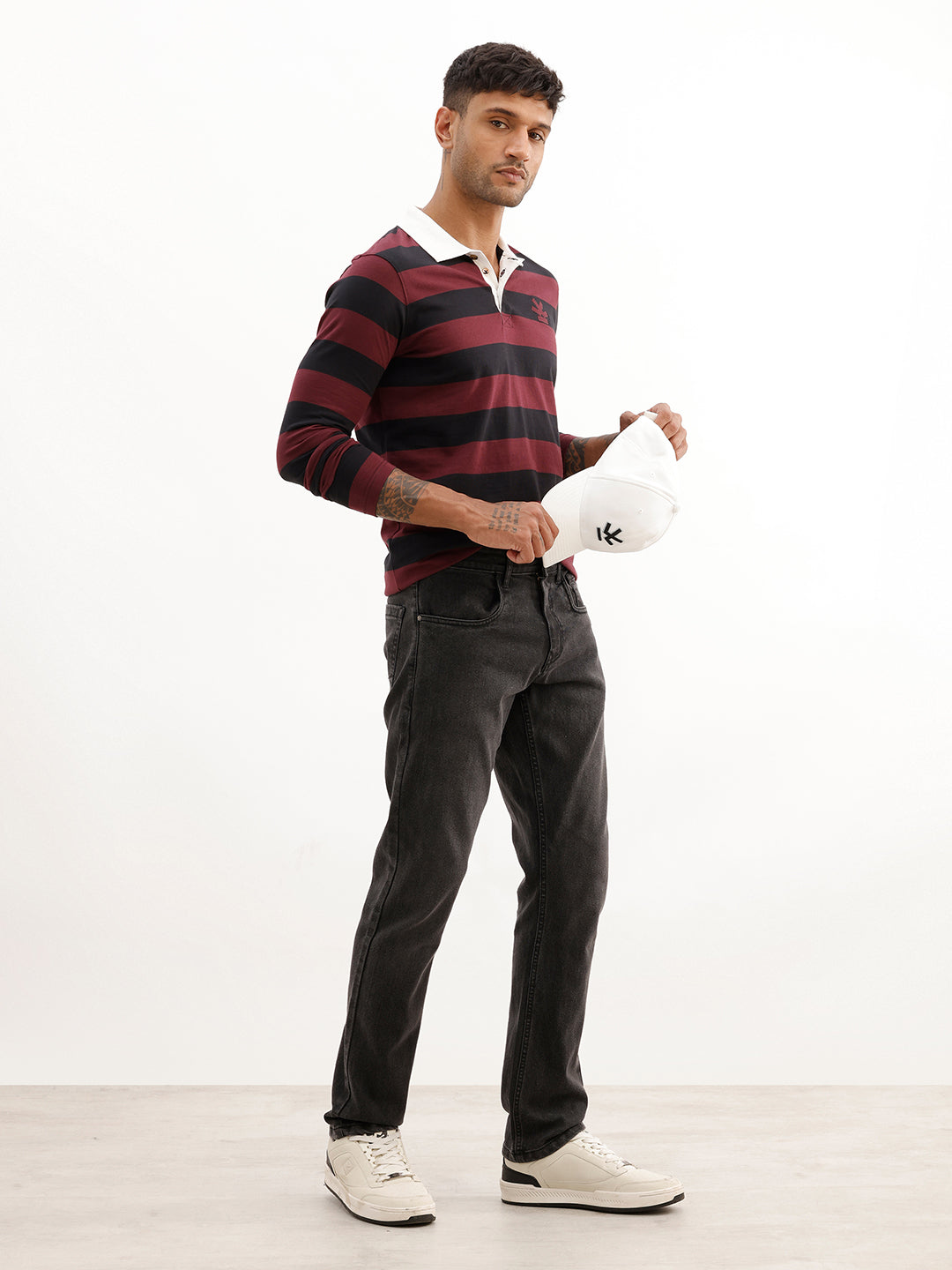 Faded Slim Fit Denim Jeans | Dark Grey