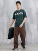 Typography Graphic Printed T-Shirt | Green