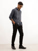 Classic Regular Fit AOP Shirt | Dark Grey