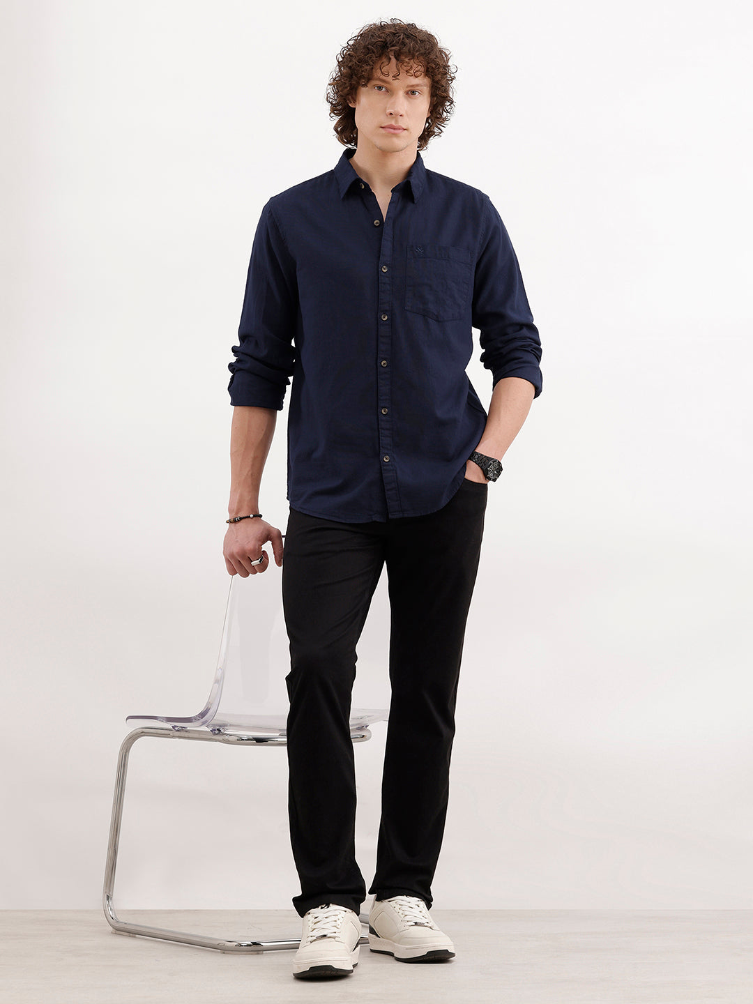 Classic Regular Fit Shirt | Dark Blue