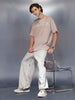 Men’s Soft Panelled Street Tee | Brown