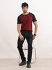 Slim Fit Ragland Sleeve T-Shirt | Maroon