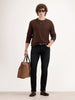 Straight Fit Denim Jeans | Black