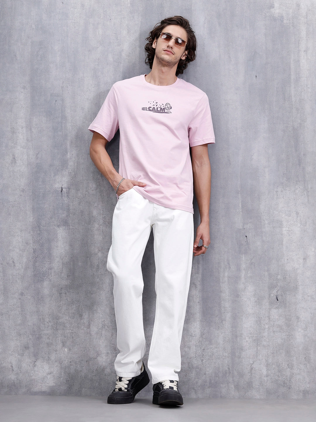 Men Casual Anti Fit Jeans | White