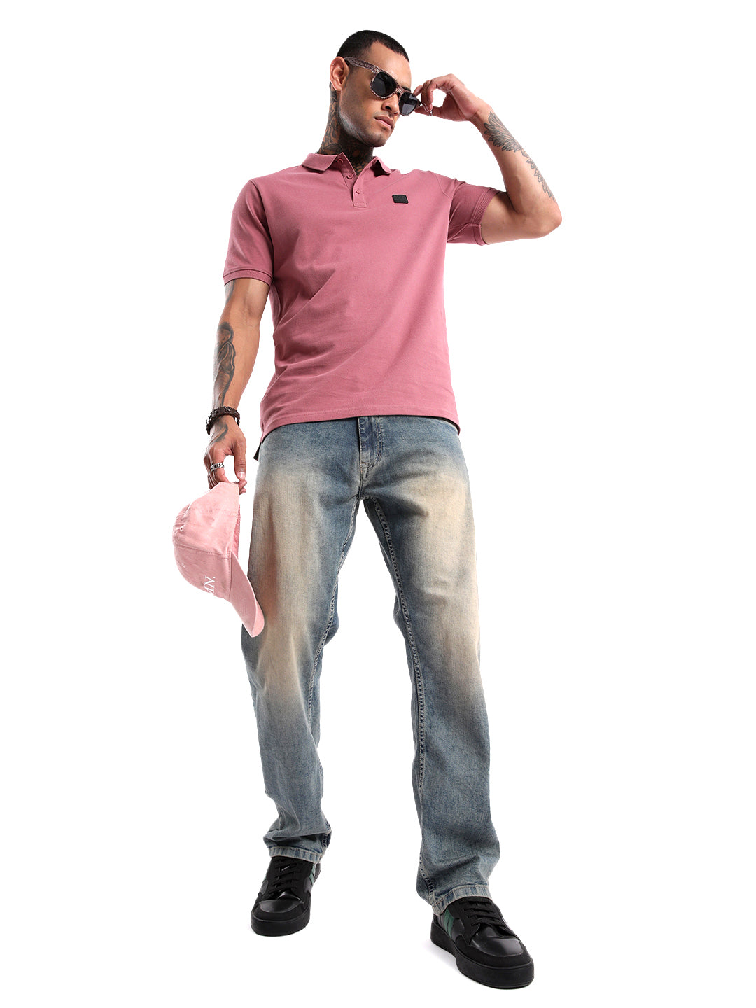 Basic Onion Pink Slim Fit Polo