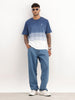 Comfort Fit Placement Printed T-Shirt | Blue