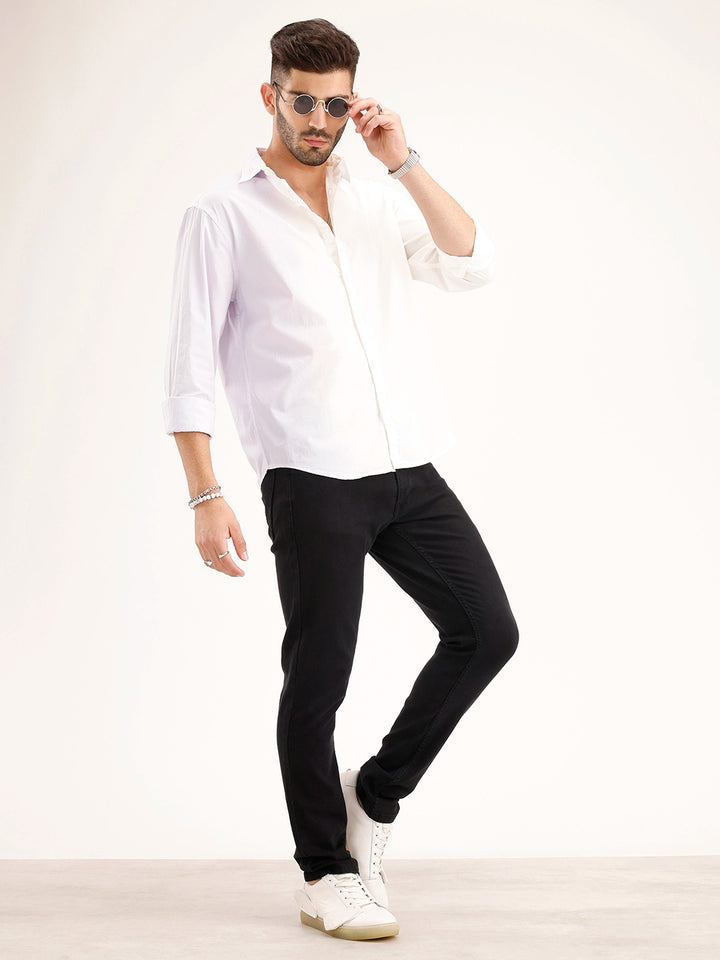 Skinny Fit Denim Jeans | Black