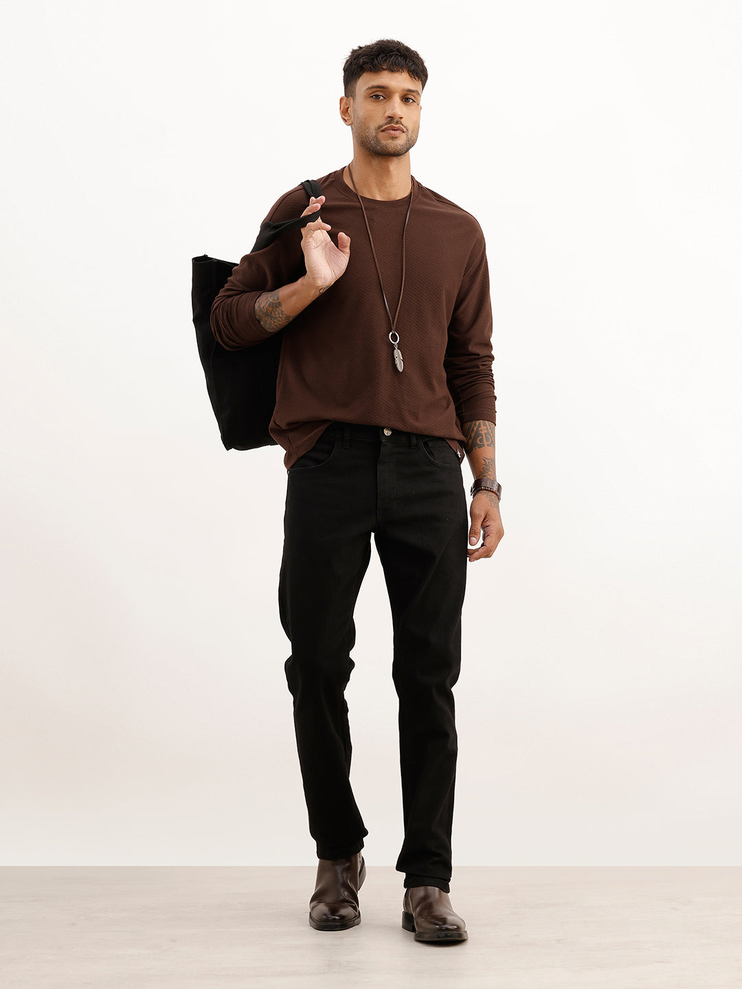 Faded Slim Fit Denim Jeans | Black
