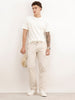 Solid Straight Fit Cargo Trouser | Beige | WVTR4001F