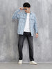 Mid Washed Relaxed Fit Jeans | Grey