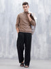 Men’s Casual Turtle Neck Sweater | Brown