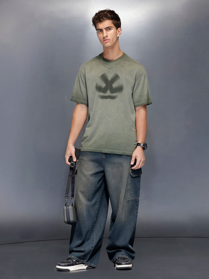 Men’s washed oversized tshirt | Charcoal