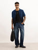 Loose Fit Faded Denim Jeans | Blue