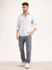 Solid Slim Fit Trouser   |  Grey