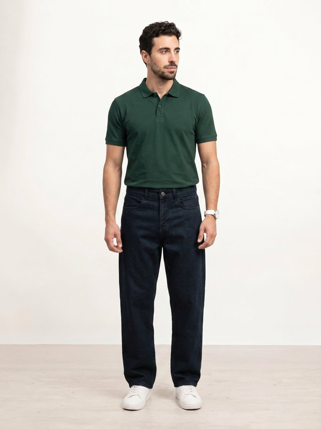 Classic Relaxed Fit Denim Jeans | Dark Blue