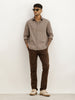 Comfort Fit Textured Full Sleeve Shirt | Pink