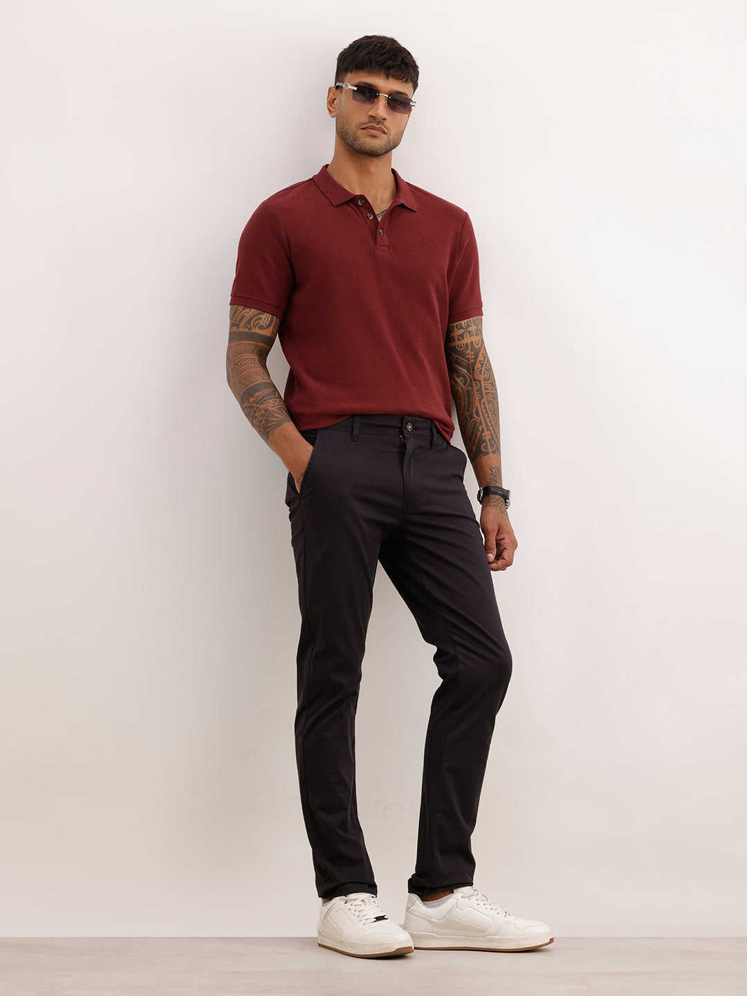 Classic Solid Slim Fit Trouser | Black | WTR0200SL4050S