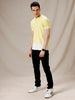 Dip Dyed Yellow Polo T-Shirt