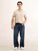 Loose Fit Faded Denim Jeans | Blue