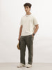 Relaxed Fit Double Stripe Jogger | Olive