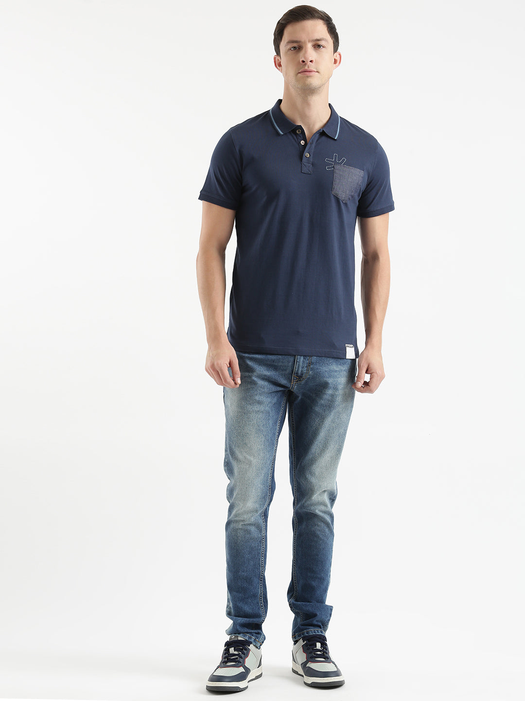 Classic Stitch Solid Polo T-shirt