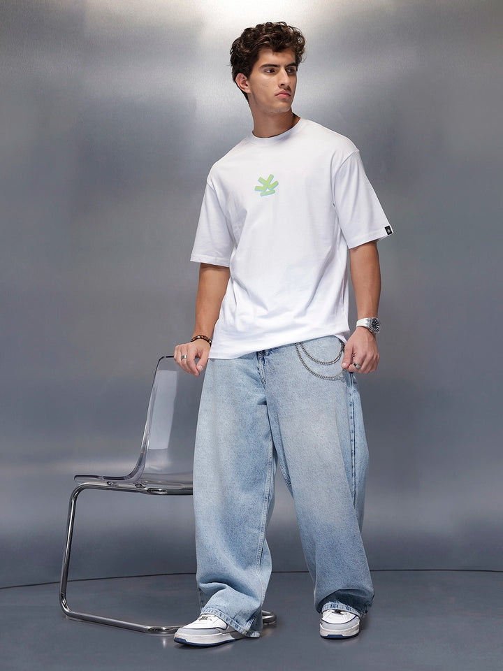 Classic Back Printed T-Shirt   |  White