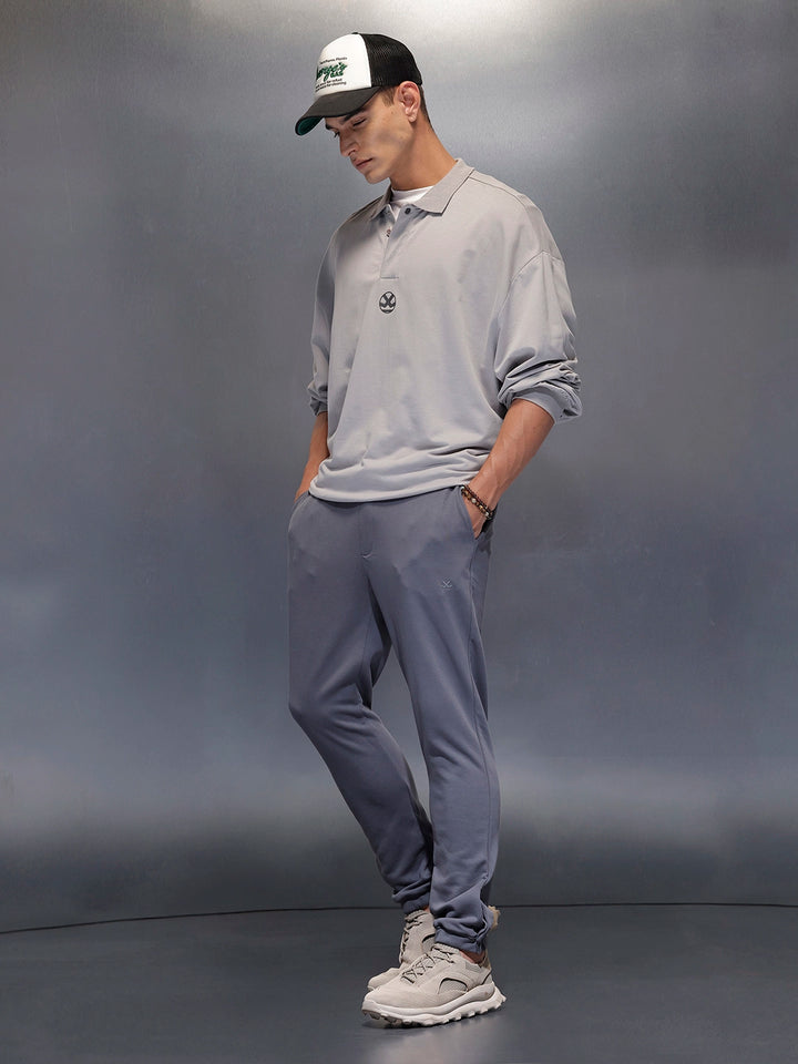 Men’s Minimal Straight Fit knit jogger | Dark Grey