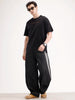 Oversized Back Printed T-shirt | Black