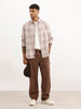 Comfort Fit Full Sleeve Checkered Shirt | Purple | WSH01FSCM7119W