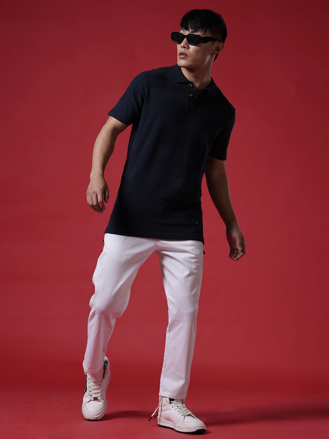 Blue Blocked Stripes TShirt Wrogn