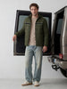 Solid Hooded Puffer Jacket | Olive