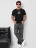 Regular Fit Foil Printed T-Shirt | Black | WRTS0310F