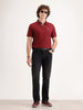 Straight Fit Denim Jeans | Black