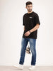 Oversized Backprinted T-Shirt | Black