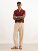 Solid HD Printed Polo T-Shirt | Maroon | WWTS307F