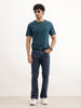 Washed Straight Fit Denim Jeans | Blue
