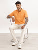 Solid Slim Fit Polo T-Shirt | Orange