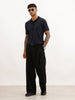 Solid Slim Fit Polo T-Shirt | Navy Blue