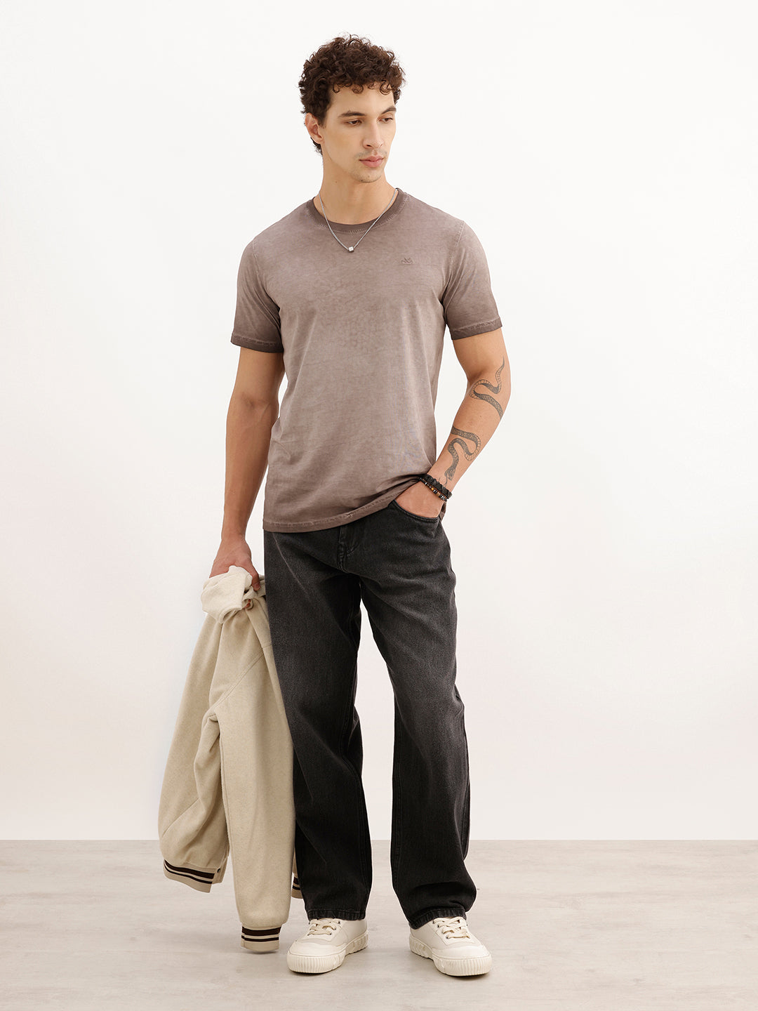Classic Washed Slim Fit T-Shirt | Maroon