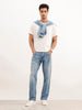Faded Anti Fit Denim Jeans | Light Blue