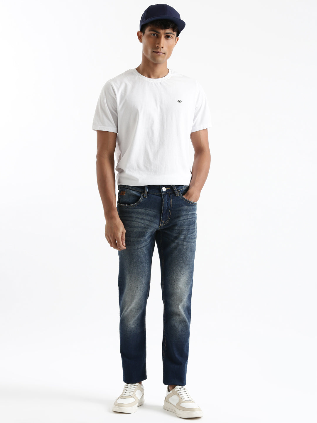 Washed Streaks Slim Fit Jeans