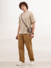 Loose Fit Solid Trouser | Khaki