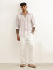Classic Slim Fit Striped Shirt | Pink