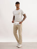 Slim Fit Placement Printed T-Shirt | Off White
